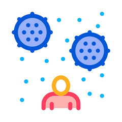 human blood plasma icon vector. human blood plasma sign. color contour symbol illustration