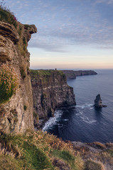 Cliffs of Moher by sunset vertical