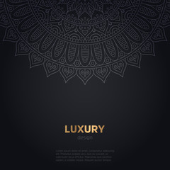 luxury mandala dark design background