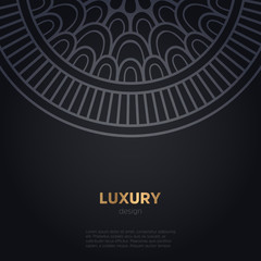 luxury mandala dark design background