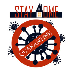 Coronavirus protection. Pandemic around the world. Quarantine, stay home