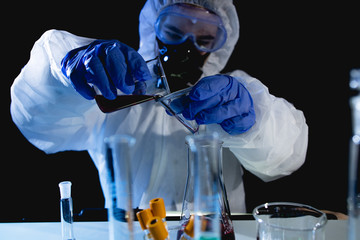 Coronavirus blood test in hospital laboratory © romul014