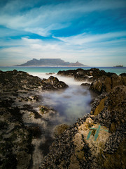 Table Mountain coast in Cape Town South Africa