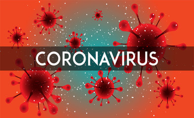 Corona quarantine sign caution coronavirus. Stop coronavirus. Covid-19. Coronavirus outbreak. Coronavirus danger and public health risk disease and flu outbreak or coronaviruses influenza. Vector.