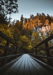 Brücke in der Kamnitzklamm