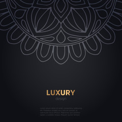 luxury mandala dark design background