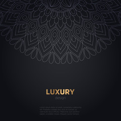 Obraz na płótnie Canvas luxury mandala dark design background