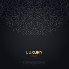 luxury mandala dark design background