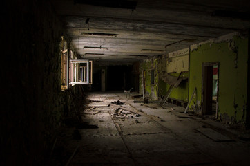 Fototapeta na wymiar Tchernobyl, Chernobyl, abandonner, urbex, bâtiment