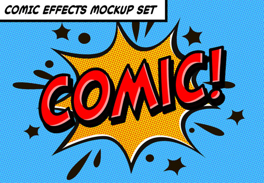 4 Retro Comic Text Effects