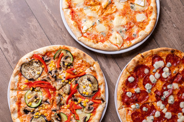 details of 3 different pizza idea