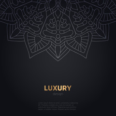 luxury mandala dark design background