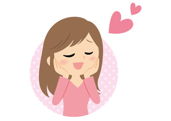 女性の表情　うっとり