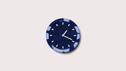 White background army design 3d wall clock,3d clock icon