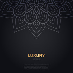luxury mandala dark design background