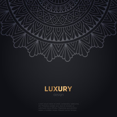 luxury mandala dark design background
