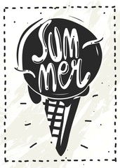 Summer holiday vertical poster