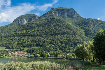 Fototapeta na wymiar View of Lake Endine near Bergamo