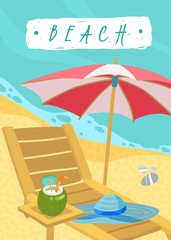 Summer holiday items card