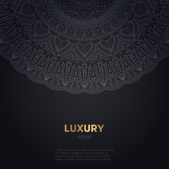 luxury mandala dark design background