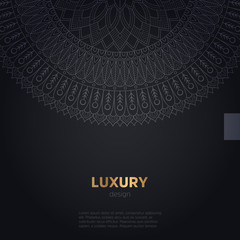 luxury mandala dark design background