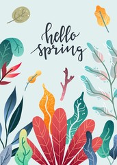 Vertical spring poster