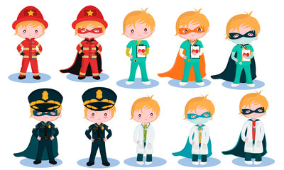 Real Superheroes Blond set