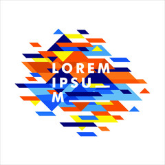 Minimalistic design, creative concept, modern diagonal abstract background. Geometric element. vector-stock illustration