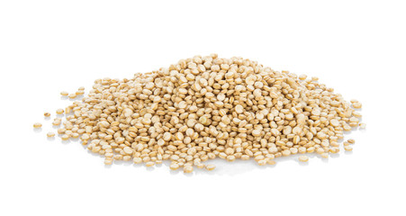 quinoa seeds isolated on white background