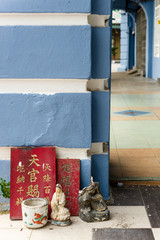small chinese street altar in Ipoh, Malaysia