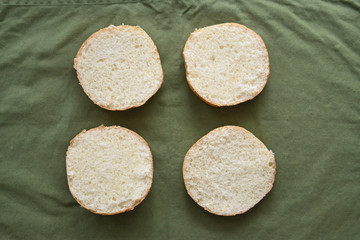 burger buns with sesame seeds