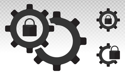 settings icon is locked for the application or website