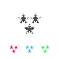 Star icon flat.