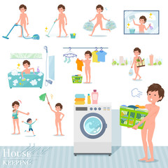 flat type nude men_housekeeping