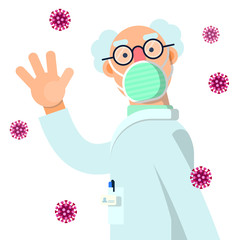 a nice character with protective mask