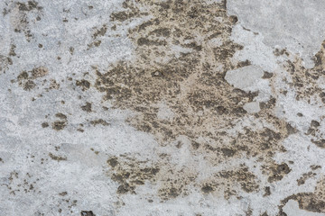A fragment of a wall with fallen plaster