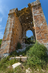 Ruins of roman villa in Akkale, Akdeniz,Turkey
