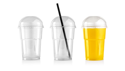 Plastic transparent disposable cup