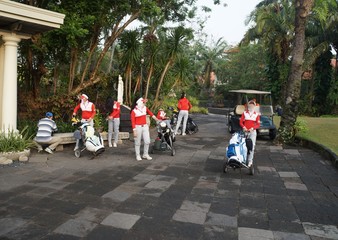 Photos of golf in Jakarta, Indonesia.