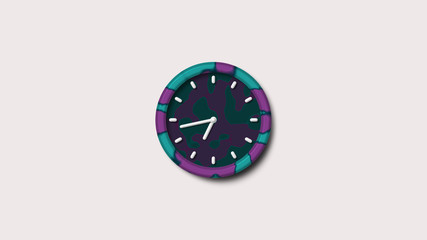 Clock icon on white background,wall clock,counting down clock icon