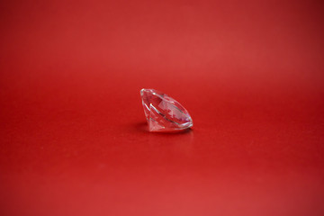 Diamond on a red background