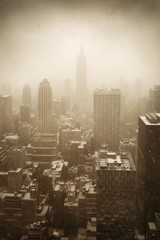 New York City in snow