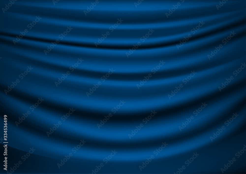Aufkleber blue drapery. abstract vector background