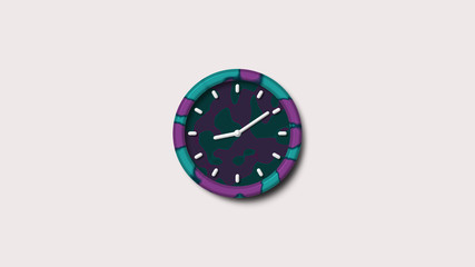 Clock icon on white background,wall clock,counting down clock icon