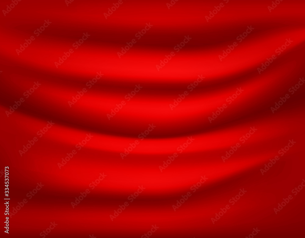 Poster red drapery. abstract vector background