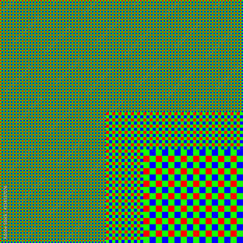 Poster RGB screen net. Abstract layered background