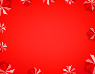Ruby stars wallpaper. Social media message vector background. Copy space for a text