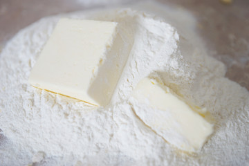 Preparation of chopped puff pastry
