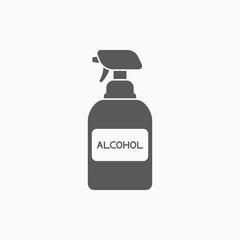 spray icon, alcohol spray vector