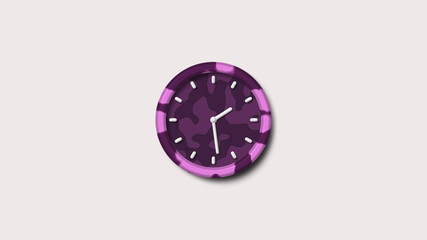 New army design 3d wall clock,3d clock icon,white background clock icon